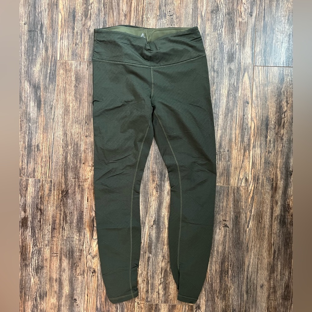 Prana Leggings Green Medium Ruched